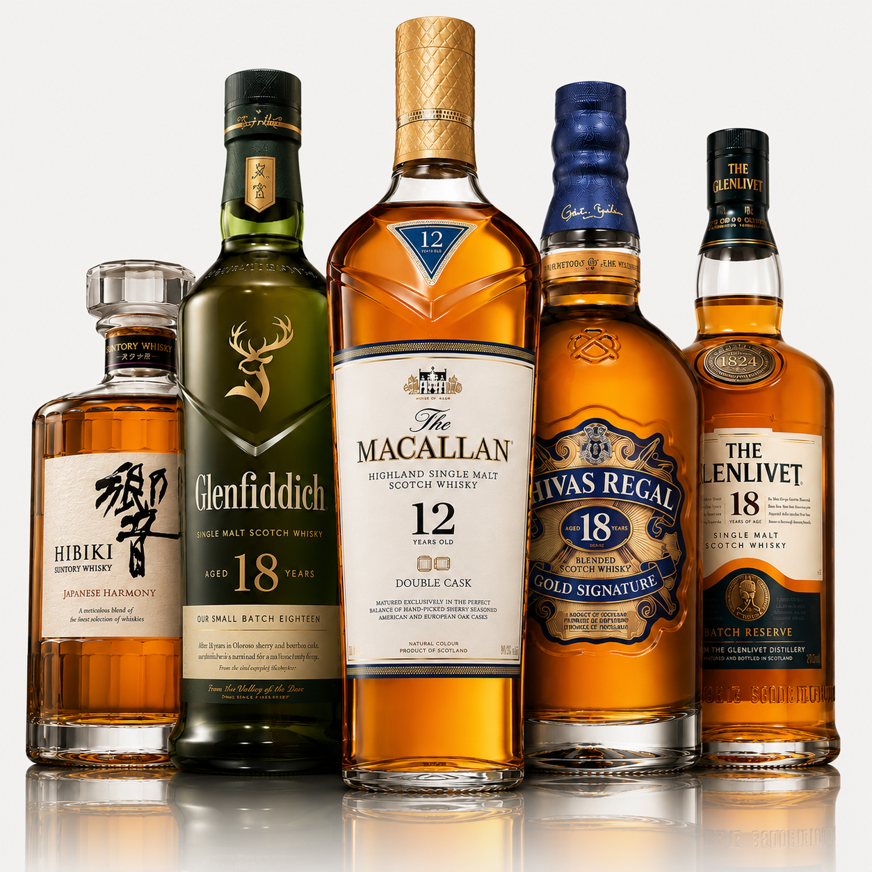 Bộ Sưu Tập Whisky Cao Cấp – 5 Chai